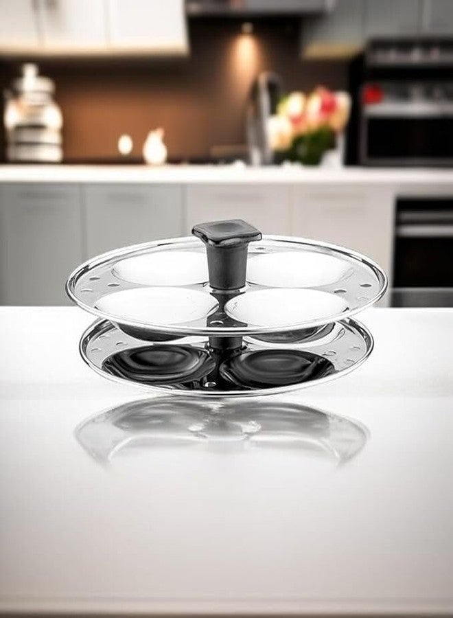 Idli Maker Stainless Steel Idli Cooker | Idli Pot | idli Kadai | Dhokla Maker0 2 Plates, 8 Idlies - Image 3