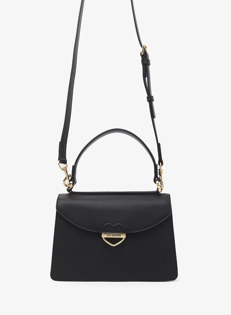 Love Moschino logo zip detailed satchels
