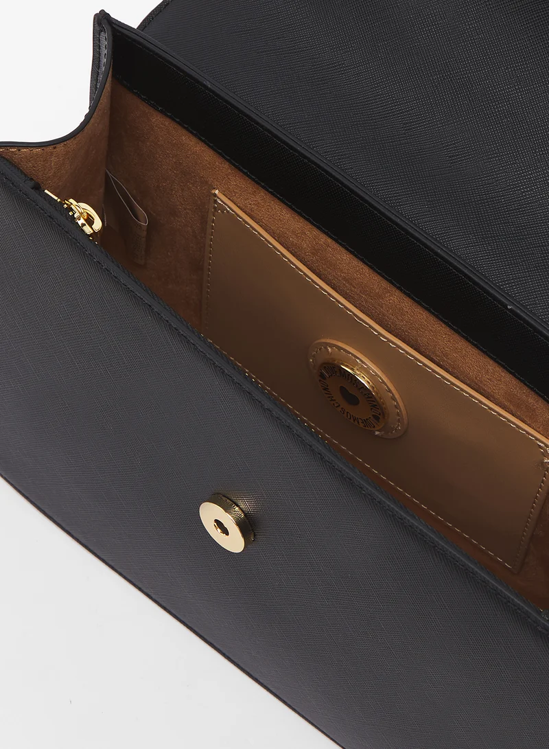 Love Moschino logo zip detailed satchels