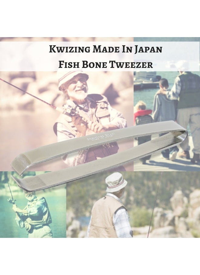 Generic Kwizing12cm -   Fish Bone Tweezers - Non-Slip Precision Grip - Debone Salmon Bass Catfish - Stainless Steel Handmade Japanese Craftsmanship 12cm  - Image 5