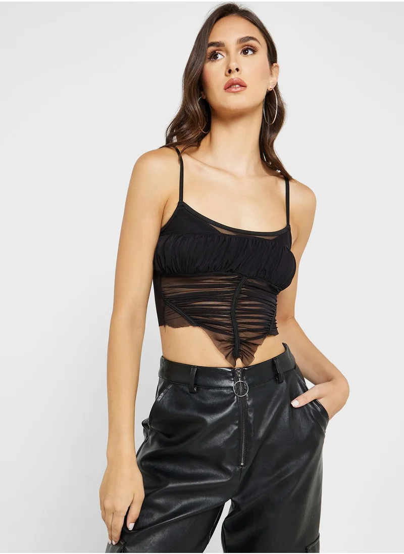 Ginger Mesh Strappy Top