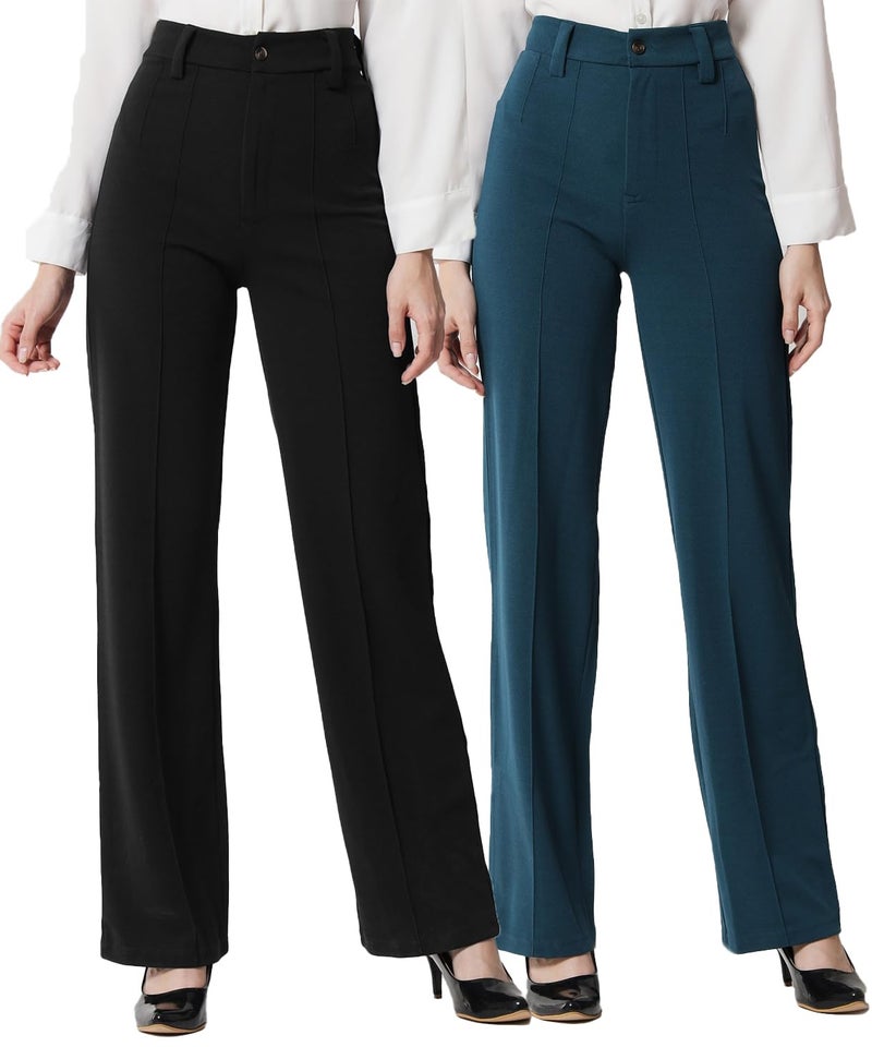 KOTTY Women Regular Fit Multicolor Viscose Rayon Trousers - Image 1