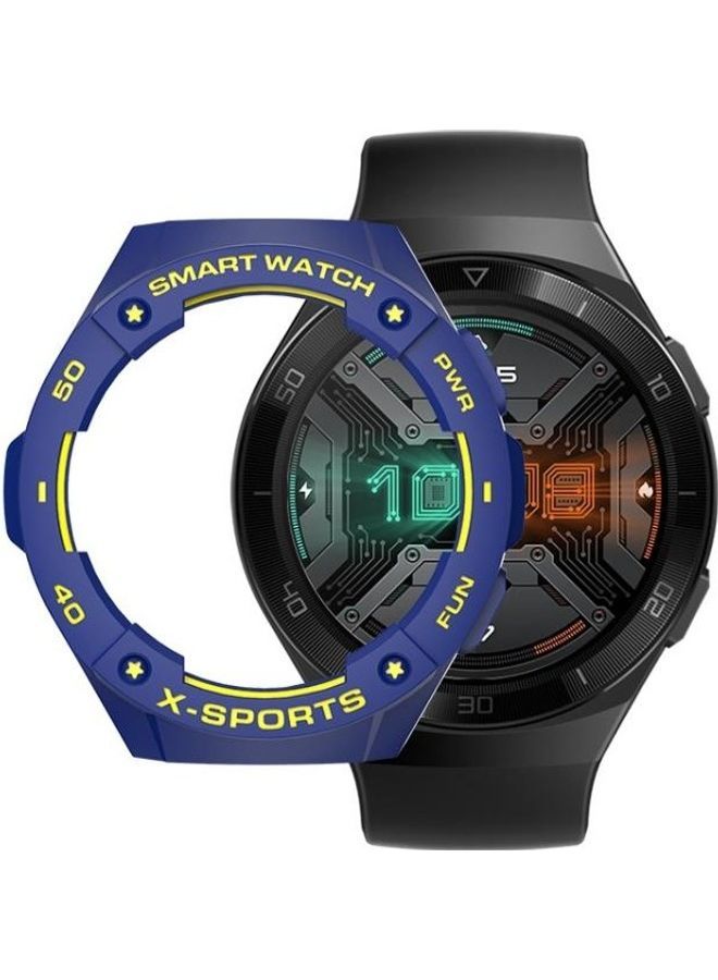 نيبمينينت غطاء حماية واق من البولي يوريثان الحراري لساعة هواوي GT2E الذكية أزرق/أصفر - Image 2