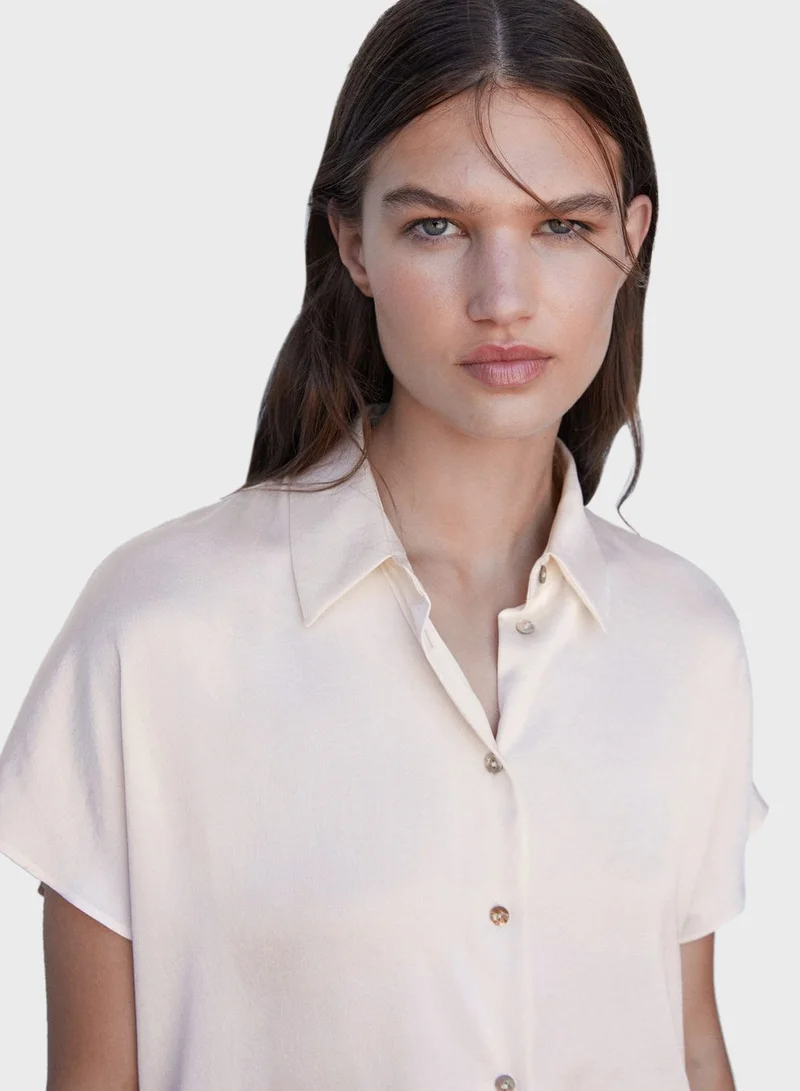 MANGO Button Down Shirt