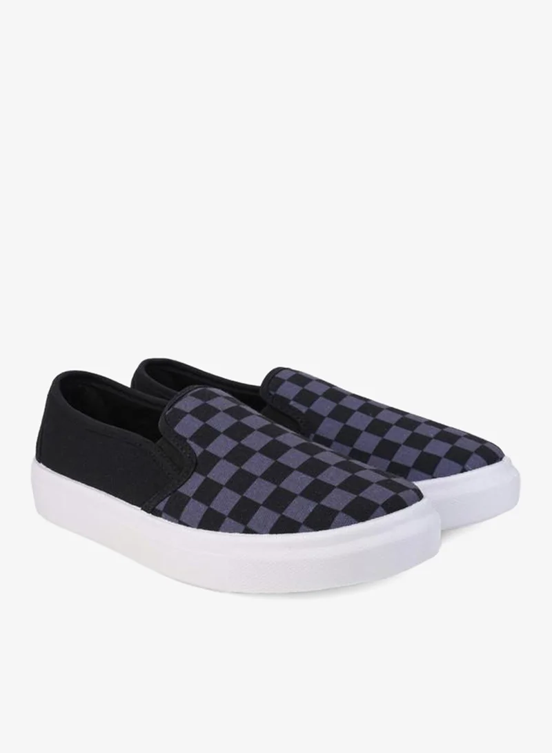 Styli Styli Checkerboard Canvas Slip On Shoes