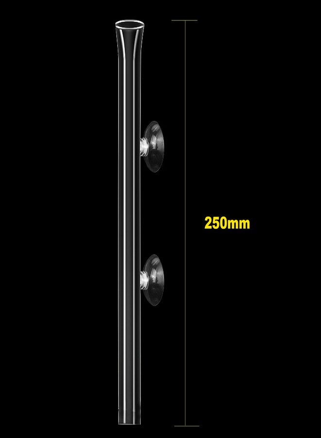 Bilindasly 250mm Glass Aquarium Shrimp Feeding Tube Aquarium Clear Fish Food Feeder Tube for Fish Tank with 2pcs Suction Cups - Image 2