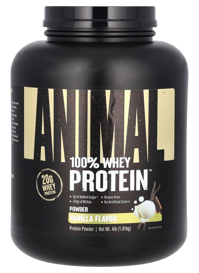 ANIMAL 100% Whey Protein Powder Classic Vanilla 4 lb (1.81 kg) 