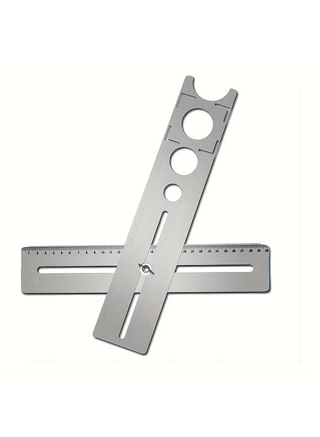 Stainless Steel Tile Drilling Guide Adjustable Multi Functional Hole Tool 1pc - Image 1