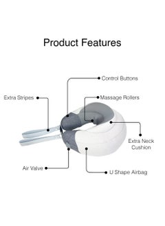 ROTAI Premium Electric Neck Massager Pillow – U-Shaped Memory Foam for Travel, Home & Office | Advanced Heat & Vibration Technology | Trusted European Brand for Ultimate Comfort & Relaxation  - Image 3