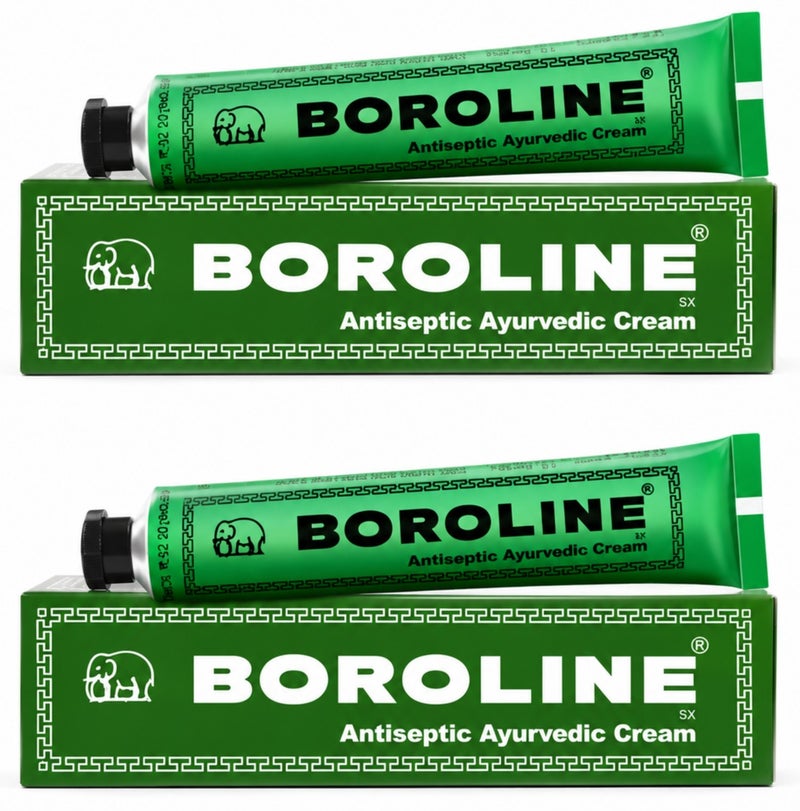 Boroline Antiseptic Ayurvedic Cream Pack of 2 Moisturizing Skin Repair Cream 19g Each - Image 1