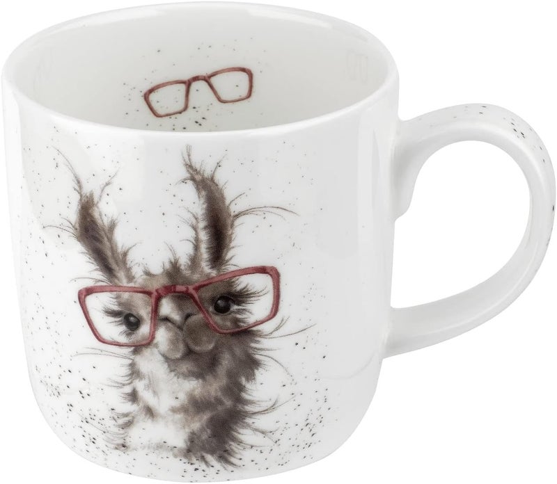 Royal Worcester Wrendale Designs No Probllama Mug  14 Ounce Large Coffee Mug with Llama Design  Made from Fine Bone China  Microwave and Dishwasher Safe - Image 1