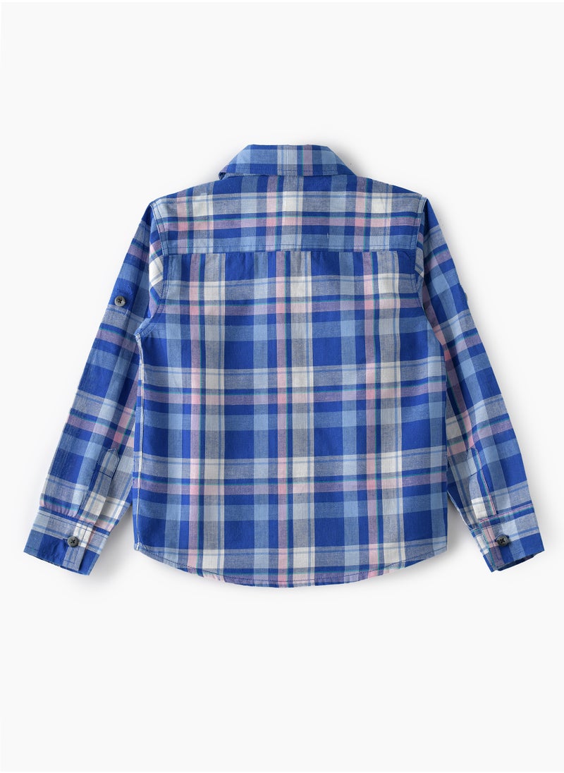 JAM Spring & Summer Squad Goals: Boys' Breezy Cotton Check Shirts  - Image 2