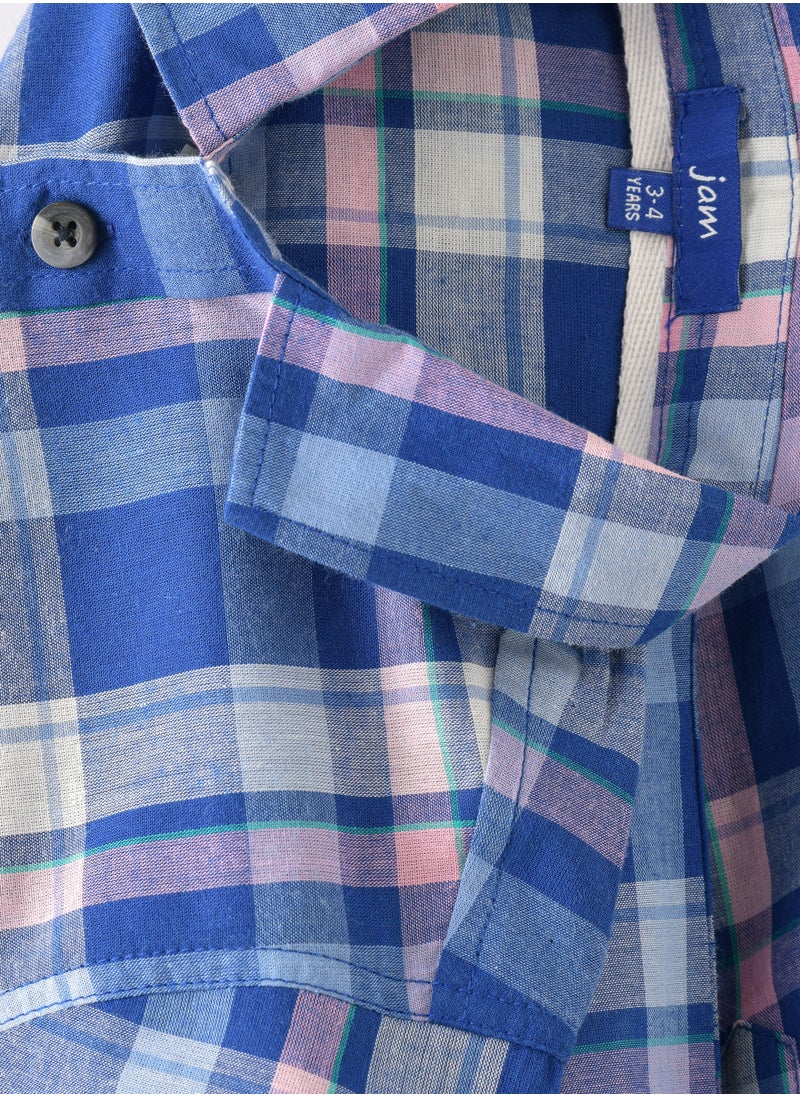 JAM Spring & Summer Squad Goals: Boys' Breezy Cotton Check Shirts  - Image 4