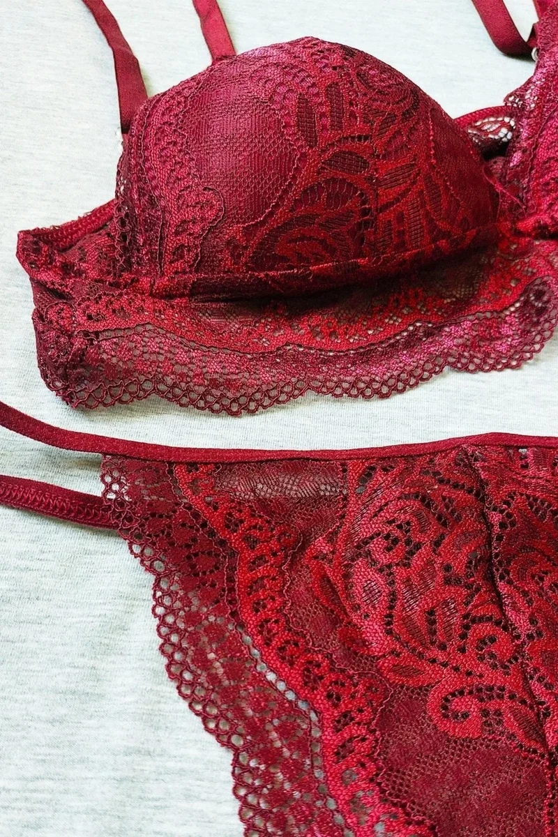 سينسو طقم لانجري نسائي دانتيل بدون حشوة - BRA2025