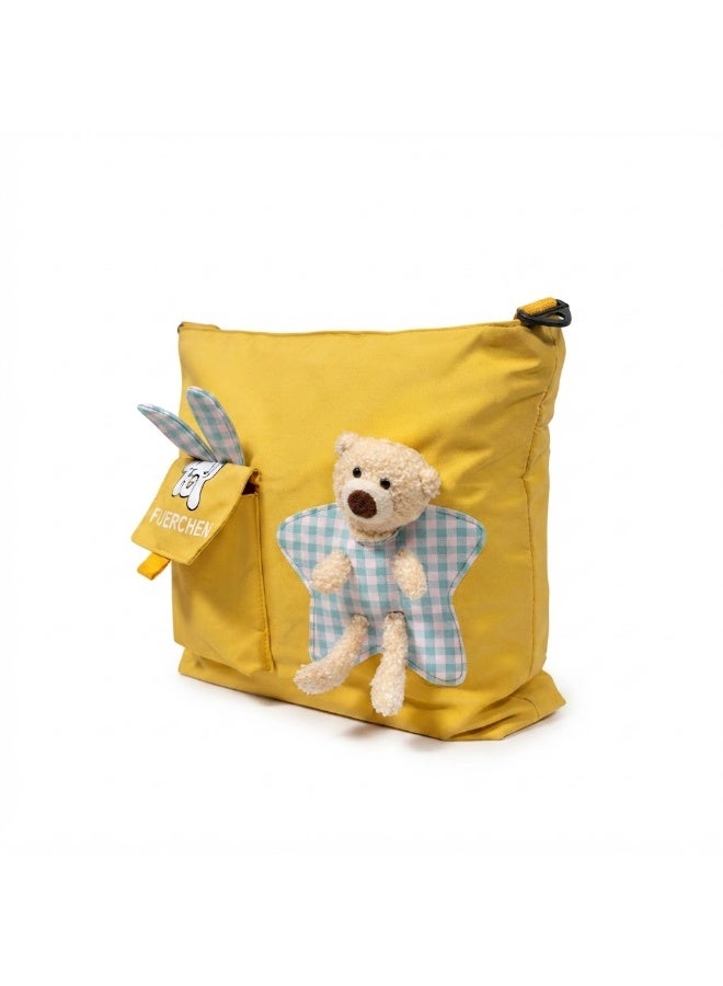 MORANO School Shoulder Bag for Girls with Teddy Bear - Image 2