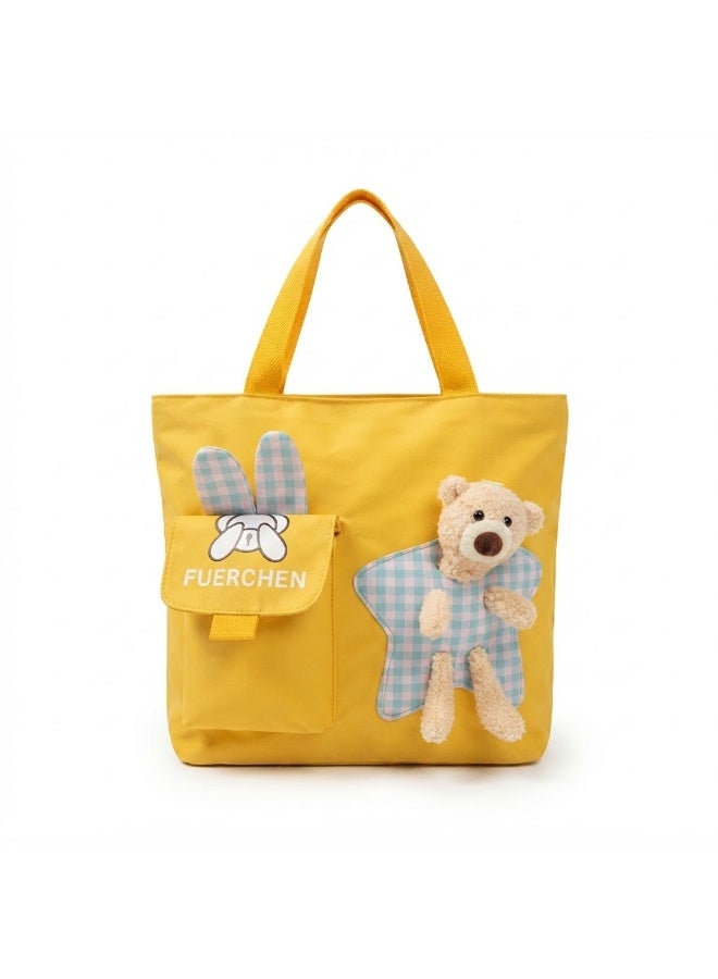 MORANO School Shoulder Bag for Girls with Teddy Bear - Image 1