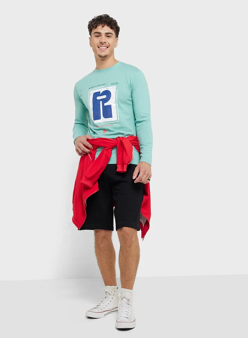 Seventy Five Basics Graphic Long Sleeve T-Shirt