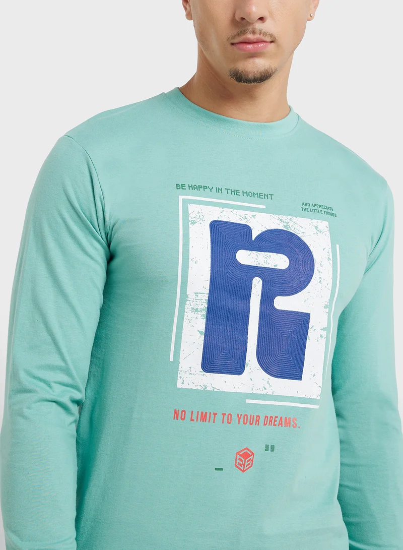 Seventy Five Basics Graphic Long Sleeve T-Shirt