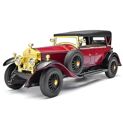 RZAPE Model Car Kits Adults and Boys 124 Diecast Cars Phantom Generation Vintage Car CollectiblesDie Cast Metal Pull Back Cars with Lights and SoundsToy Cars for Boys Age 312Red - Image 1