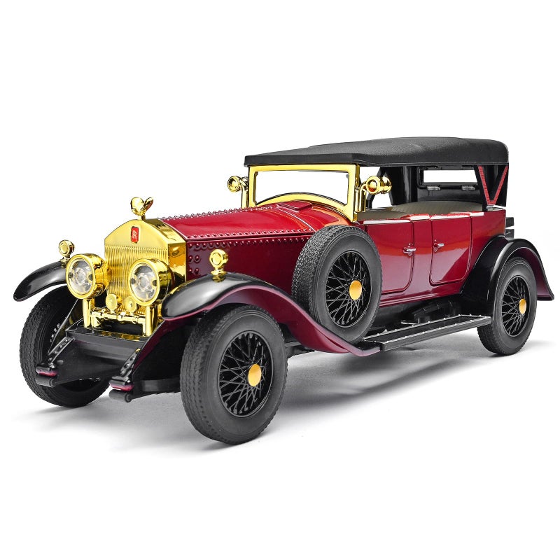 RZAPE Model Car Kits Adults and Boys 124 Diecast Cars Phantom Generation Vintage Car CollectiblesDie Cast Metal Pull Back Cars with Lights and SoundsToy Cars for Boys Age 312Red - Image 3