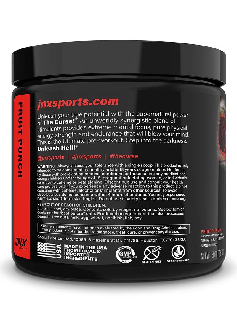 JNX Sports The Curse! Pre-Workout Powder Fruit Punch - 50 Servings  - Image 3