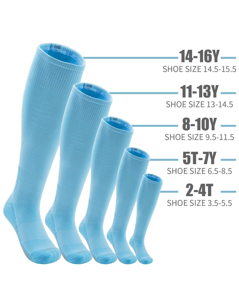 QBK Toddler Baseball Socks And Belt Youth Softball Tee Ball Combo Set for Boy Girl (2 Pairs of Socks & 1 Belt)(BLUE,8-10Y) - Image 4