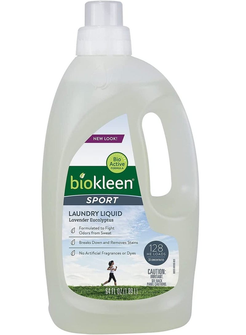 Biokleen Sports Laundry Liquid 64 oz - Image 1
