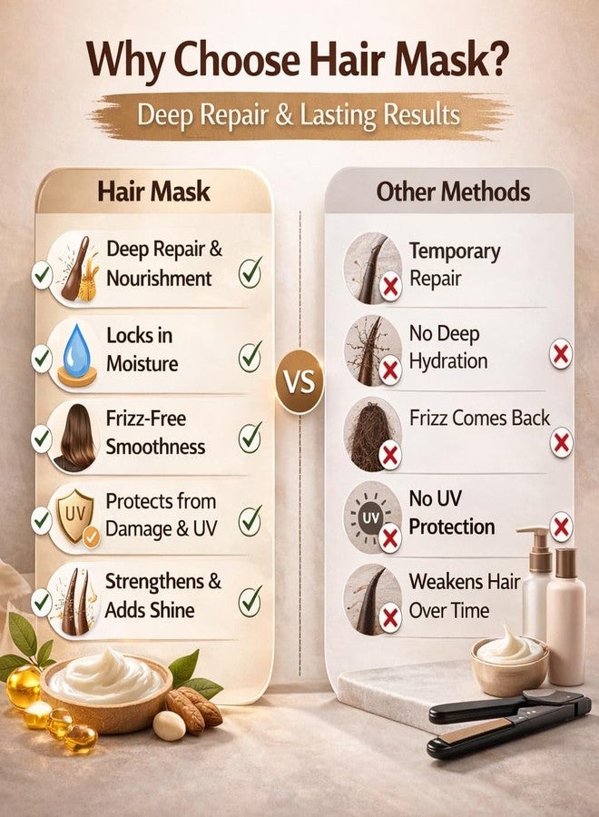 Sanfe HairStruct Collagen Hair Mask | 200gm | Collagen-Powered Repair Mask for Dry, Frizzy & Damaged Hair | Strengthens Hair Fiber | Reduces Frizz & Breakage | Salon-Style Hair Spa at Home - Image 4