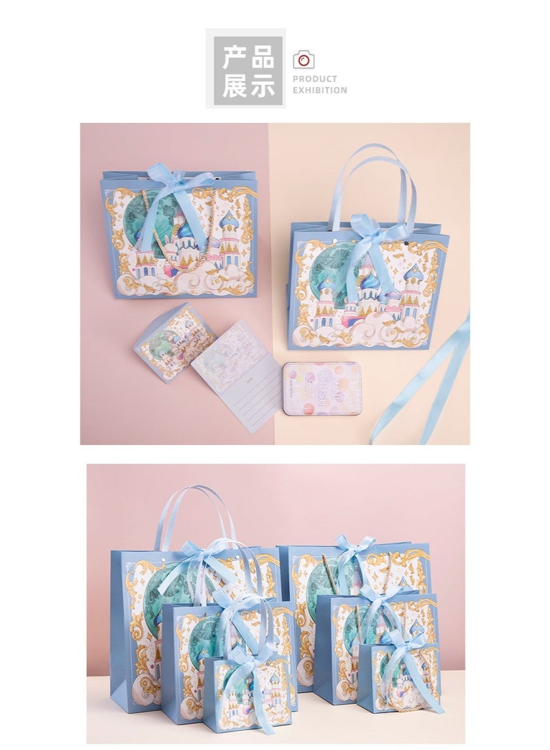 NIBEMINENT 3-Piece Color Gift Bag with Handle, Oil Painting Gift Paper Bags Medium Size Small Gift Bags Birthday Craft Paper Gift Bags for Presents,Birthdays, Mother's Day,Weddings, Party - Image 5