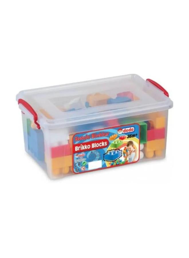 Dede Brikko Blocks in a Case - 58 Pcs - Image 1