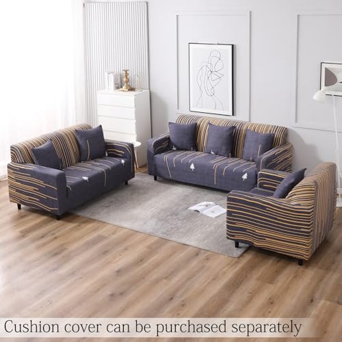 HOKIPO Stretchable Elastic Cover for Sofa 2 Seater, (NEW-4100-S10), Multicolor - Image 2