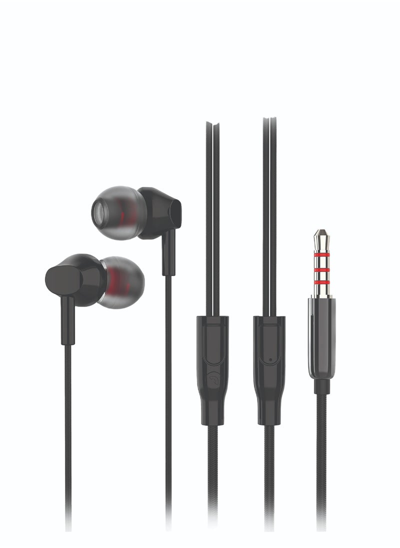 earphones compatible with iPhone 6 and Samsung phones with a 3.5mm AUX port for a classic audio experience with noise isolation.