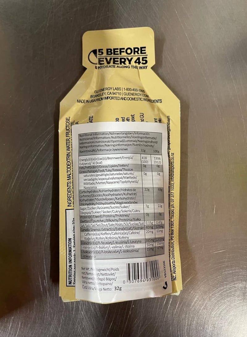 GU Energy Labs GU Energy Original Sports Nutrition Energy Gel (Vanilla Bean) 24 pieces - Image 4