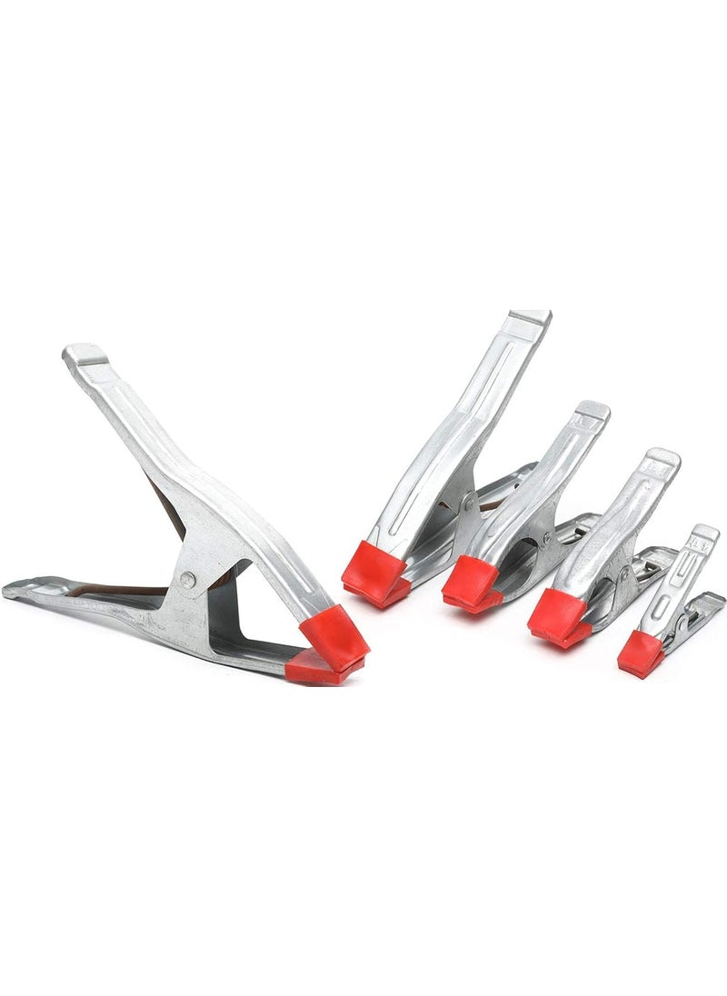 DIY Crafts DIY Crafts CTDIYHI41567 Industrial 4 Piece Metal Spring Clamps Rubberized Strengthened Stainless Steel Made for Woodworking Camping Photo Studios  - Image 4