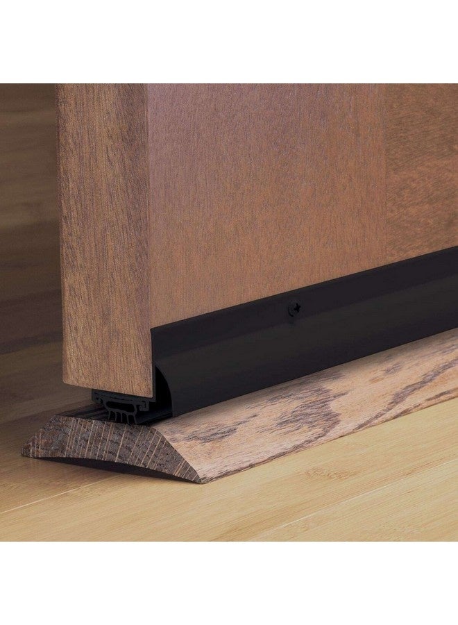 M-D Building Products Aluminum with Vinyl Seal Screw-on Under Door Seal Black 36 x 1.25inch 5038550 - Image 4