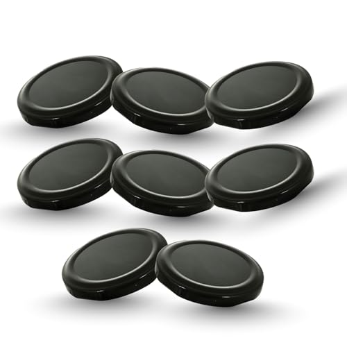 Machak Glass Jar Lids Only 82mm For 82 mm Mouth Jars (Black, 8) - Image 1