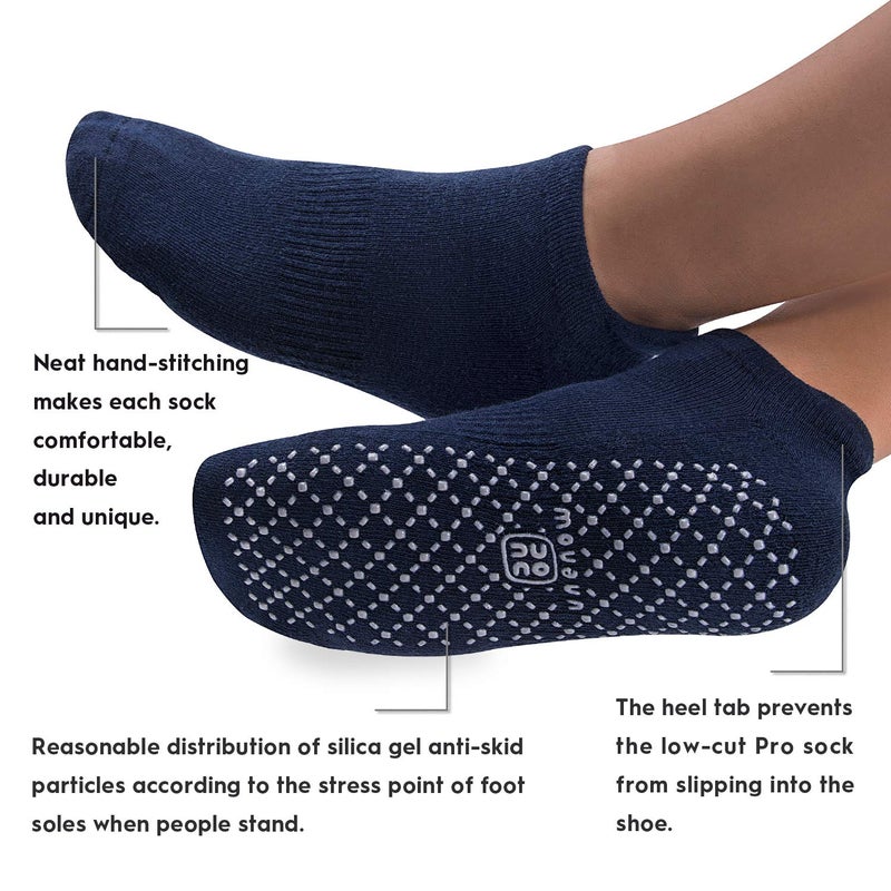 unenow Unisex Non Slip Socks with Grips Cushion for Yoga Pilates Barre Home & Hospital - Image 3
