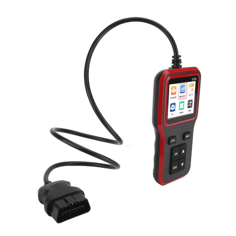 OBDII Car OBD Scanner Real Time Curve I M Readiness 2.8in TFT Color Screen Engine Fault Code Reader for Vehicles - Image 4