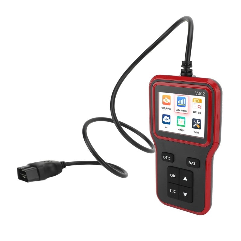 OBDII Car OBD Scanner Real Time Curve I M Readiness 2.8in TFT Color Screen Engine Fault Code Reader for Vehicles - Image 2