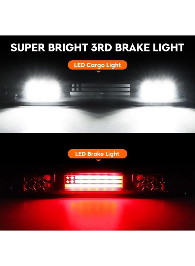 Tresound LED Taillight Tail Light + 3rd Third Brake Cargo Lamp for Chevy Silverado 1500 2500 1999-2002, 1500HD 2500HD 2001-2002, GMC Sierra 1500 2500 1999-2003, Sierra 1500HD 2500HD 2001-2003, 19169017 - Image 5