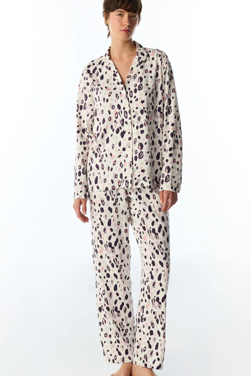 بنتي PENTI Midnight Mood Long Sleeve Shirt Pants Pajama Set