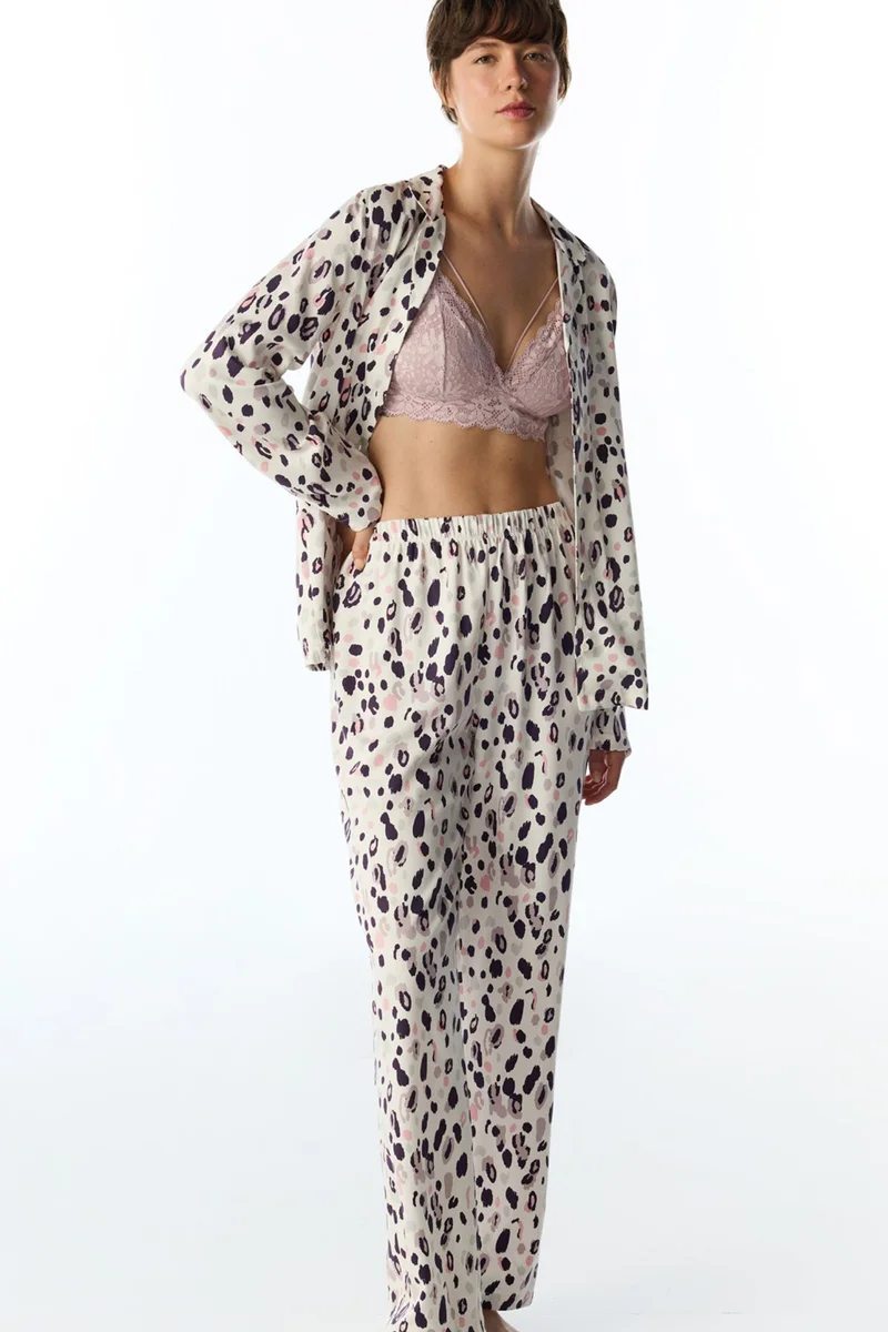 بنتي PENTI Midnight Mood Long Sleeve Shirt Pants Pajama Set