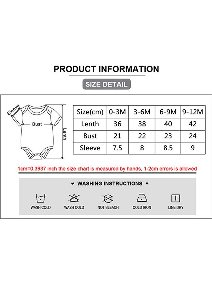 RedMapleTEK 8-Piece Set Of Newborn Baby Jumpsuit, Pants, Hat, Gloves, Socks - Image 2