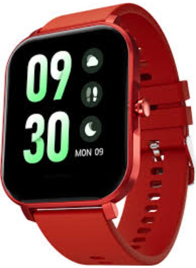 Fire-Boltt Epic with 42.9mm (1.69) 2.5D Curved Glass,SPO2, Heart Rate tracking, Touchscreen Smartwatch  (Red Strap, Free Size) - Image 1