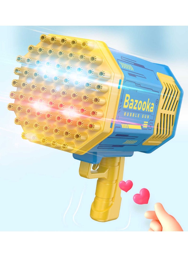 Bazooka Bubble Machine, 69 Holes Bubble Machine with Colorful Lights, TIK Tok Bubble Makers for Kids Adults Summer Outdoor Birthday Wedding Party Activity - Image 2