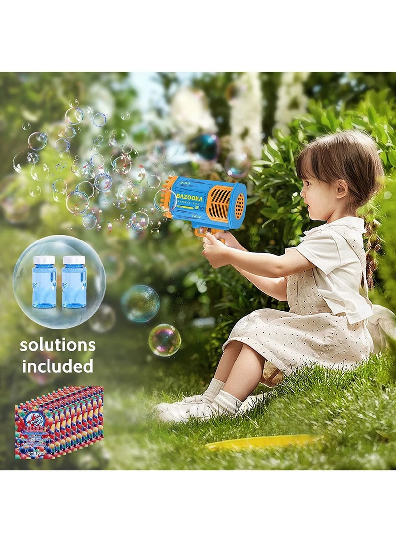 Bazooka Bubble Machine, 69 Holes Bubble Machine with Colorful Lights, TIK Tok Bubble Makers for Kids Adults Summer Outdoor Birthday Wedding Party Activity - Image 4