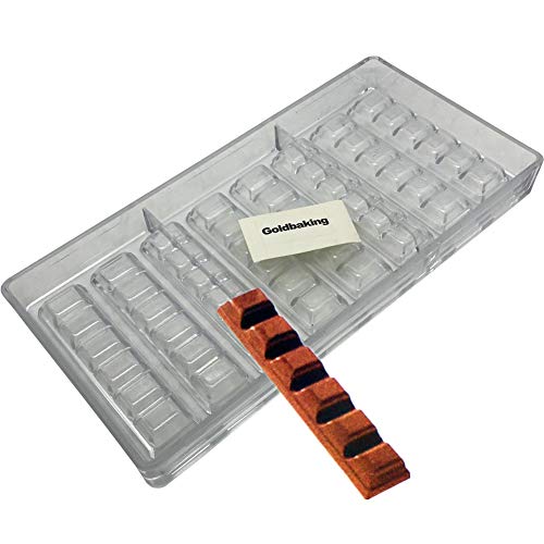 Goldbaking Bar Chocolate Mold Polycarbonate Chocolate Tray DIY Chocolate Tools - Image 1