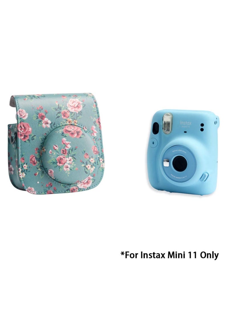 SOLARAE Protective Case for Fujifilm Instax Mini 11 Camera, Premium Vegan Leather Bag Cover with Removable Adjustable Strap for Photographers - Image 4