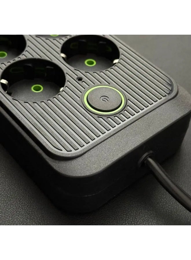 ELMAGHRABY Power strip (8 power outlets + 4 USB + Type-C) Overload protection / Random color - Image 2