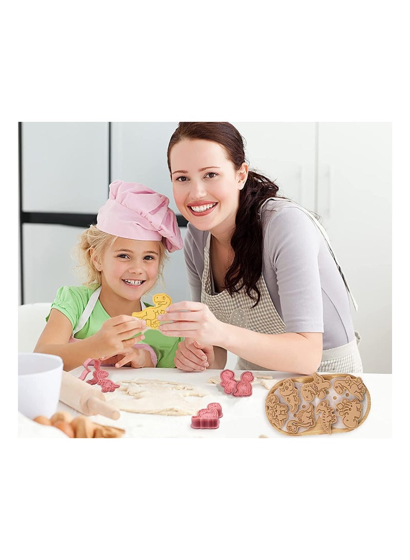 general 8 Piece Animal Cookie Cutter Set with Plunger Stamp - Fun baking moulds for kids and adults - Create cute animal shaped treats - Durable and easy to use kitchen tool - Image 2